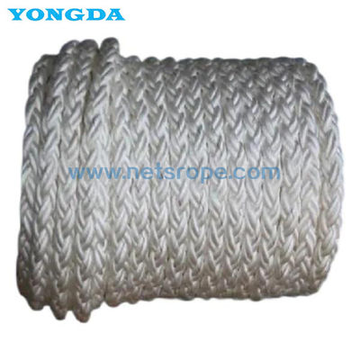 Pengoperasian yang Mudah Tali Serat Filamen Polypropylene Lembut Ketahanan Aus 8 Strand