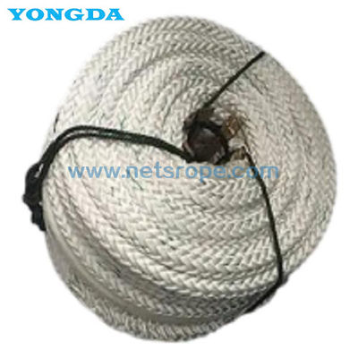 28mm UV Resistance PET Fiber Rope Ketahanan Aus Kekuatan Tinggi 12 Strand