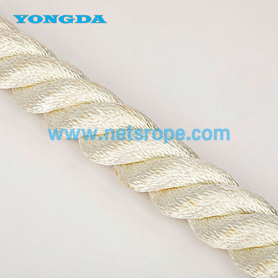 4mm 3 Strand White Twisted Nylon Rope With Plastic Cord Untuk Perikanan Bottom/ Pelagic Fishing/ Trawling/ Hoisting Buoy Net