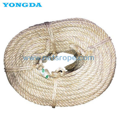Heavy Duty GBT15029-2009 4-Strand Rope Sisal Putih Untuk Pekerjaan yang Sulit